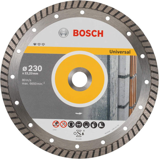 Bosch dijamantska rezna ploča Standard for Universal Turbo 230 x 22,23 x 2,5 x 10 mm pakovanje od 10 komada - 2608603252 Dijamantska rezna ploča BOSCH BOSCH-2608603252 Madras doo Beograd