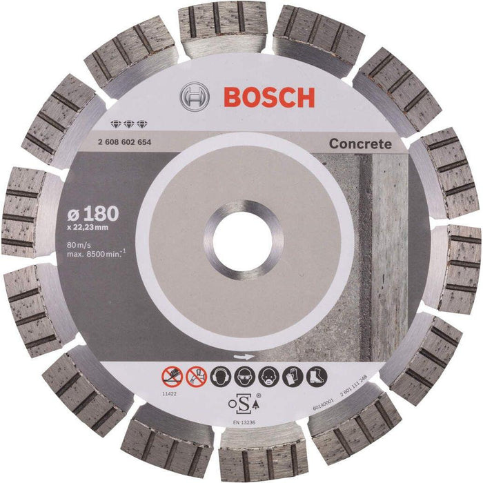 Bosch dijamantska rezna ploča za beton Best for Concrete 180 x 22,23 x 2,4 x 12 mm - 2608602654 Dijamantska rezna ploča BOSCH BOSCH-2608602654 Madras doo Beograd