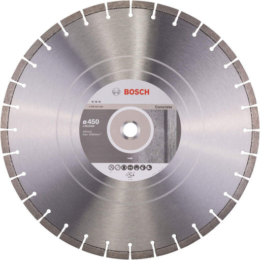 Bosch dijamantska rezna ploča za beton Best for Concrete 450 x 25,40 x 3,6 x 12 mm - 2608602660 Dijamantska rezna ploča BOSCH BOSCH-2608602660 Madras doo Beograd