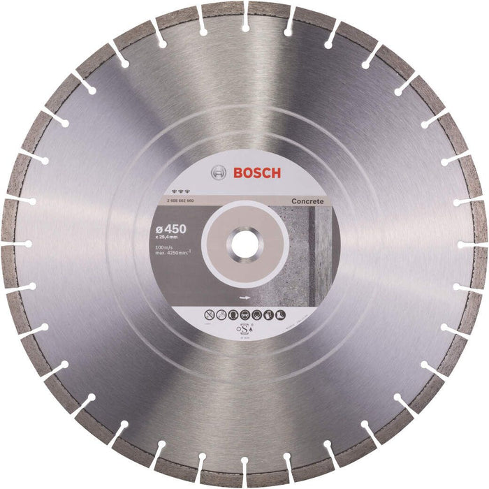 Bosch dijamantska rezna ploča za beton Best for Concrete 450 x 25,40 x 3,6 x 12 mm - 2608602660 Dijamantska rezna ploca BOSCH Madras doo Beograd