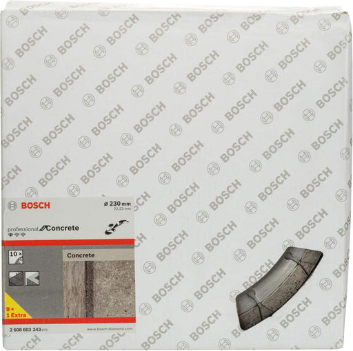 Bosch dijamantska rezna ploča za beton Standard for Concrete 230 x 22,23 x 2,3 x 10 mm pakovanje od 10 komada - 2608603243 Dijamantska rezna ploča BOSCH BOSCH-2608603243 Madras doo Beograd