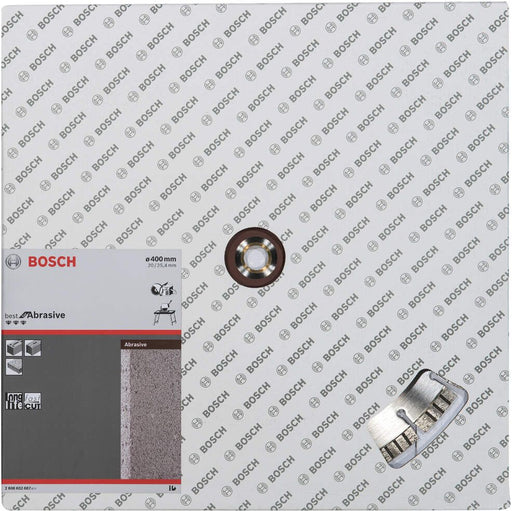 Bosch dijamantska rezna ploča za ciglu i crep Best for Abrasive 400 x 20,00+25,40 x 3,2 x 12 mm - 2608602687 Dijamantska rezna ploča BOSCH BOSCH-2608602687 Madras doo Beograd