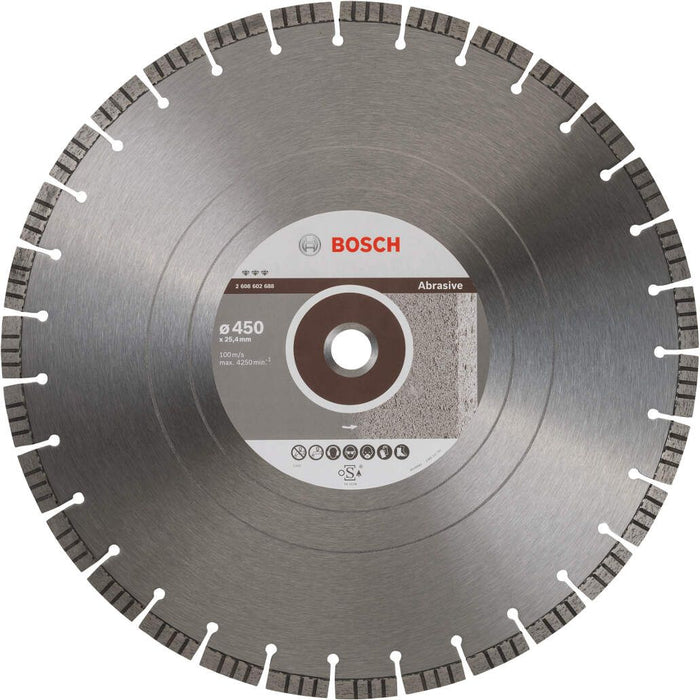 Bosch dijamantska rezna ploča za ciglu i crep Best for Abrasive 450 x 25,40 x 3,6 x 12 mm - 2608602688 Dijamantska rezna ploča BOSCH BOSCH-2608602688 Madras doo Beograd