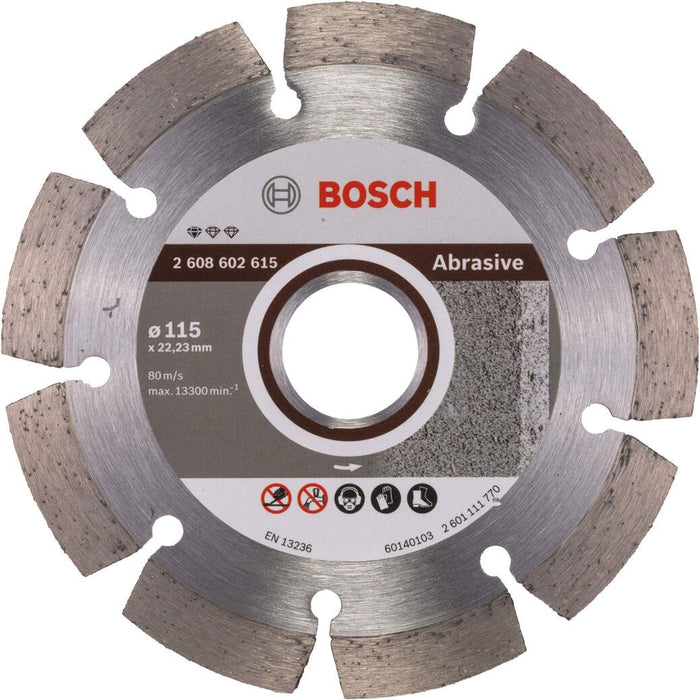 Bosch dijamantska rezna ploča za ciglu i crep Standard for Abrasive 115 x 22,23 x 6 x 7 mm - 2608602615 Dijamantska rezna ploča BOSCH BOSCH-2608602615 Madras doo Beograd