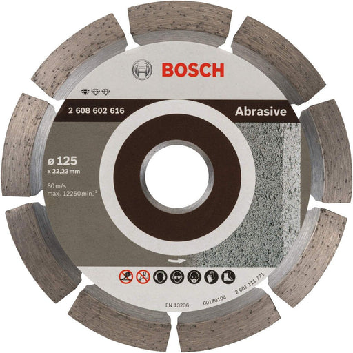 Bosch dijamantska rezna ploča za ciglu i crep Standard for Abrasive 125 x 22,23 x 6 x 7 mm - 2608602616 Dijamantska rezna ploča BOSCH BOSCH-2608602616 Madras doo Beograd