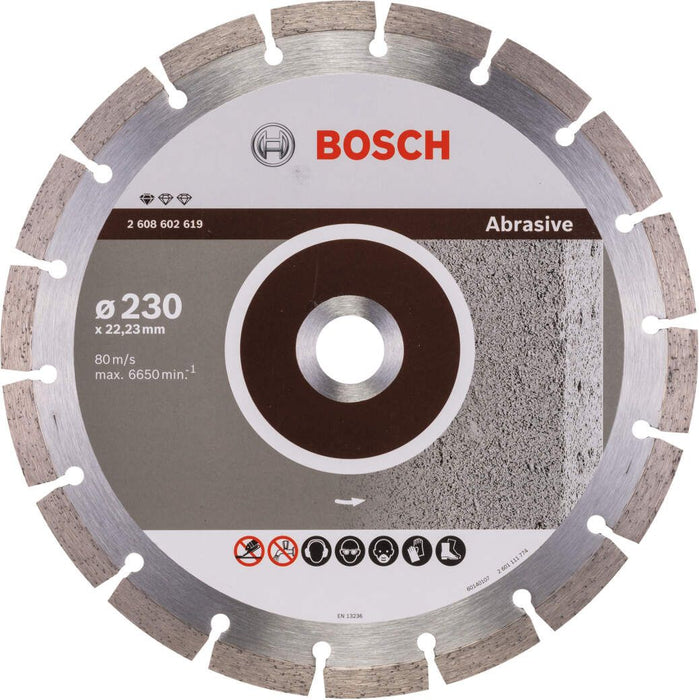 Bosch dijamantska rezna ploča za ciglu i crep Standard for Abrasive 230 x 22,23 x 2,3 x 10 mm - 2608602619 Dijamantska rezna ploča BOSCH BOSCH-2608602619 Madras doo Beograd