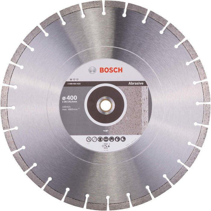 Bosch dijamantska rezna ploča za ciglu i crep Standard for Abrasive 400 x 20/25,40 x 3,2 x 10 mm - 2608602622 Dijamantska rezna ploča BOSCH BOSCH-2608602622 Madras doo Beograd