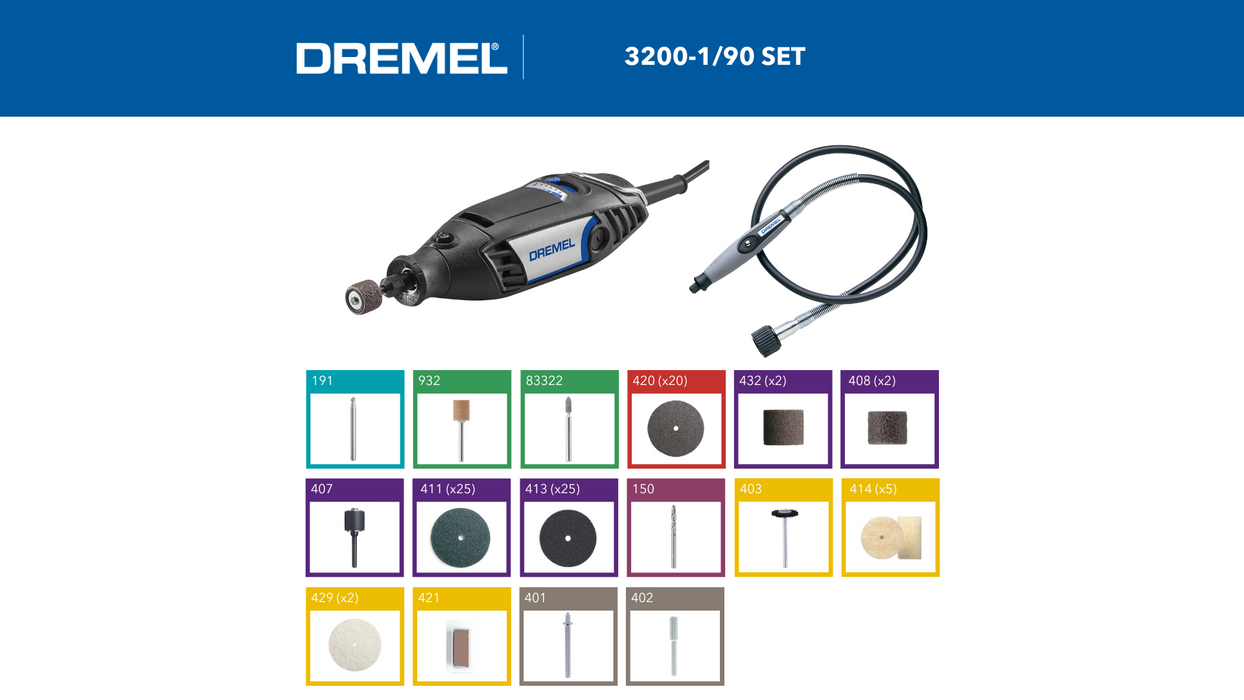 BOSCH DREMEL® 3200 (3200 1/90) - Rotirajući alat 3200-1/90 EU (F0133200JA) Madras doo Beograd Madras doo Beograd