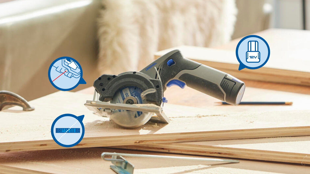 BOSCH DREMEL® Blueprint Compact Saw (CS12V-S1) - Akku-kružna testera CS12V-S1 (F013CS12JA) Madras doo Beograd Madras doo Beograd