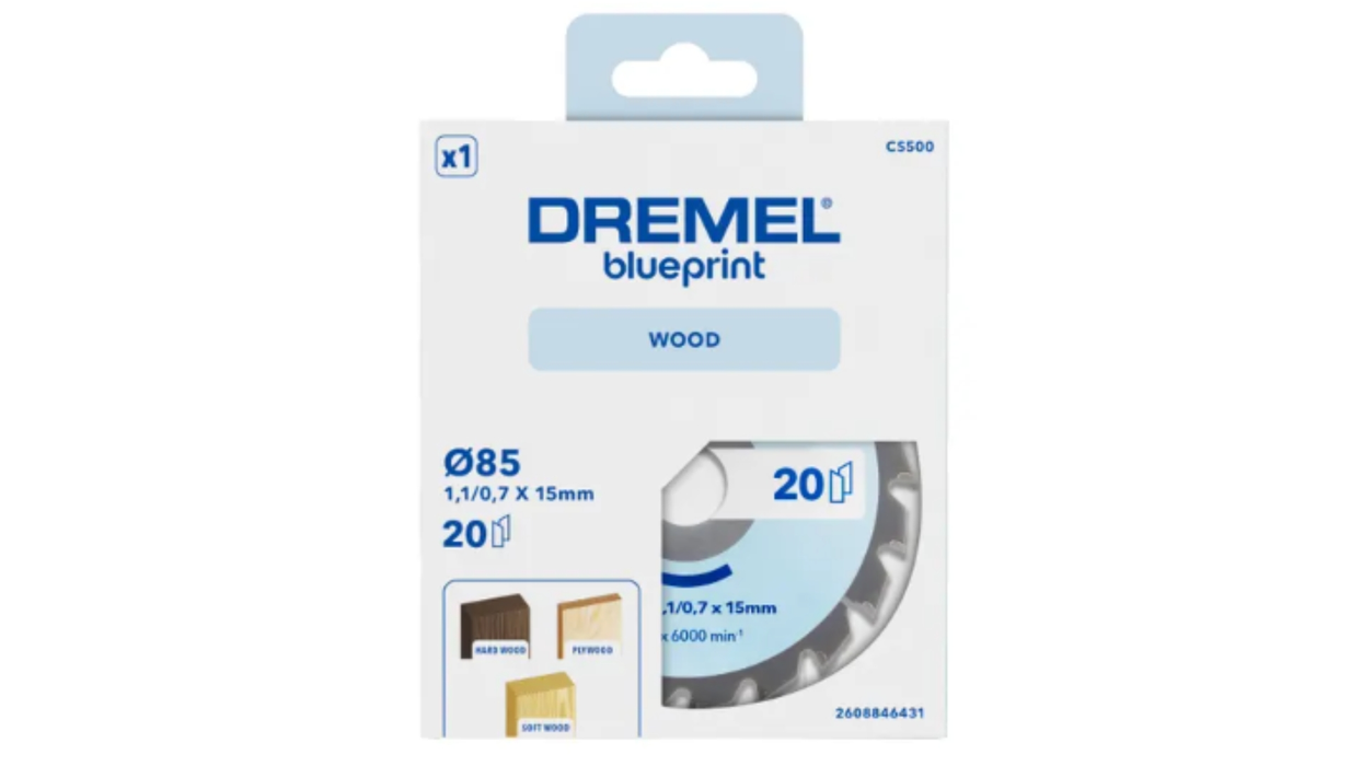 BOSCH DREMEL® Blueprint wood blade (CS500) - List kružne testere ST WO H 85x15 T20 (2608846431) Madras doo Beograd Madras doo Beograd