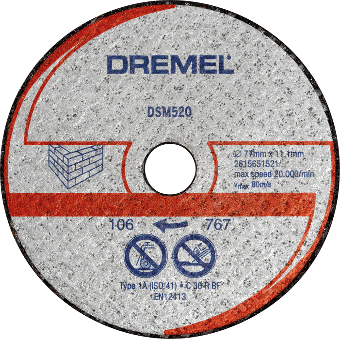 BOSCH DREMEL® DSM20 Masonry Cutting Wheel (DSM520) - (2615S520JB) Madras doo Beograd Madras doo Beograd