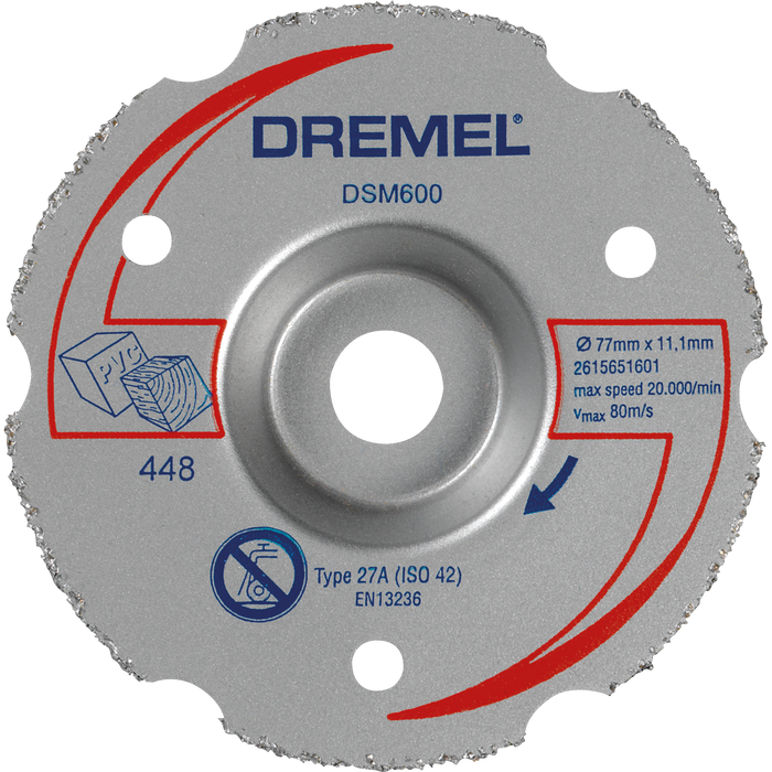 BOSCH DREMEL® DSM20 Multipurpose Carbide Flush Cutting Wheel (DSM600) - (2615S600JB) Madras doo Beograd Madras doo Beograd
