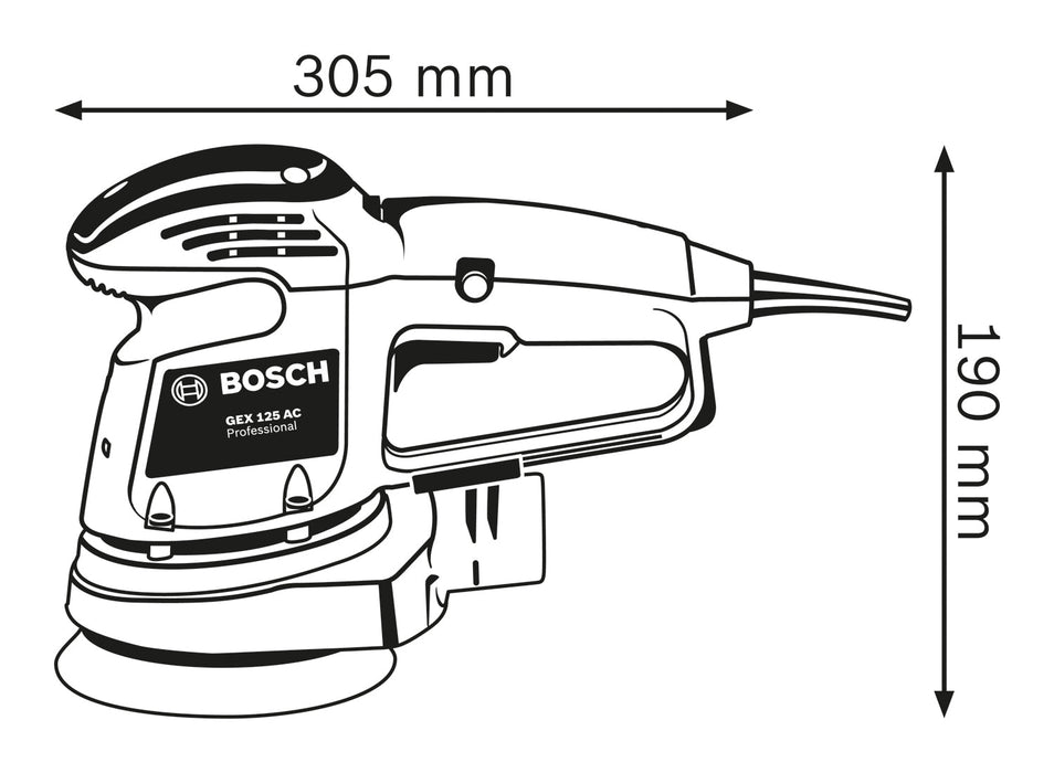 BOSCH Ekscentar brusilica GEX 125 AC (0601372508) Ekscentar brusilica BOSCH Madras doo Beograd