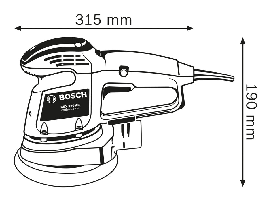 BOSCH Ekscentar brusilica GEX 150 AC (0601372665) Ekscentar brusilica BOSCH Madras doo Beograd