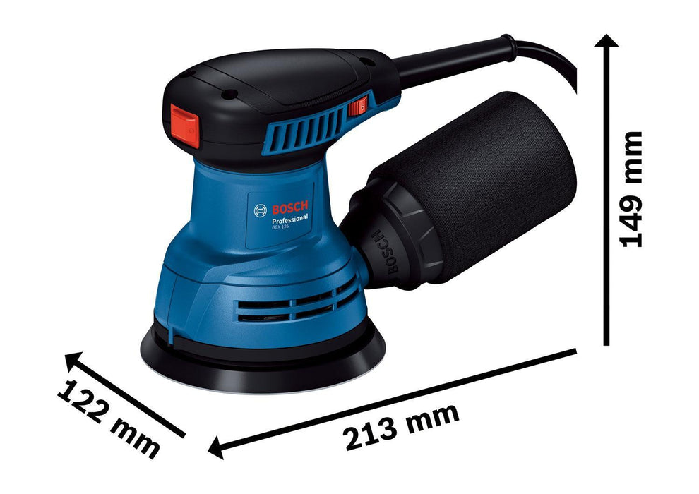 BOSCH Ekscentrična brusilica GEX 125 (06013A8020) Aku ekscentar brusilica BOSCH Madras doo Beograd