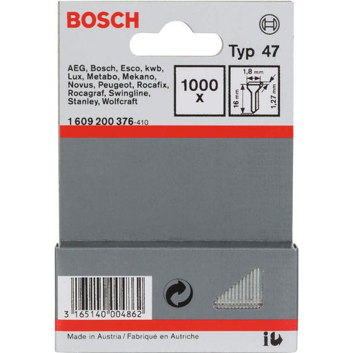 Bosch ekser tip 47 1,8 x 1,27 x 16 mm - 1609200376 Ekser BOSCH BOSCH-1609200376 Madras doo Beograd