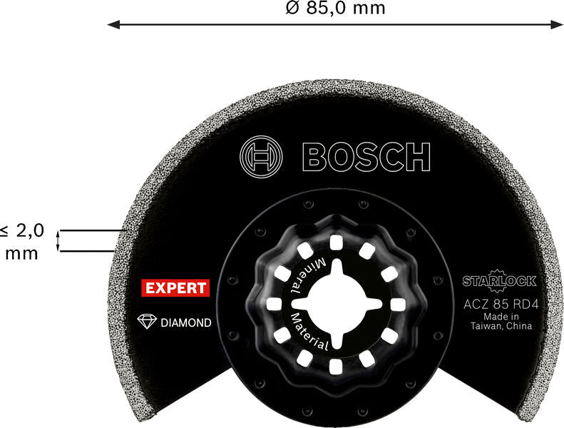BOSCH EXPERT ACZ 85 RD4 segmentno sečivo za fugne, 85 mm - Dijamantski segment RBE - 1ER ACZ 85 RD4 (2608902057) Madras doo Beograd Madras doo Beograd