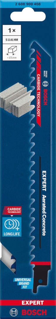 Bosch EXPERT „Aerated Concrete“ S 1141 HM list univerzalne testere - pakovanje 1 komad - 2608900408 List univerzalne testere BOSCH Madras doo Beograd