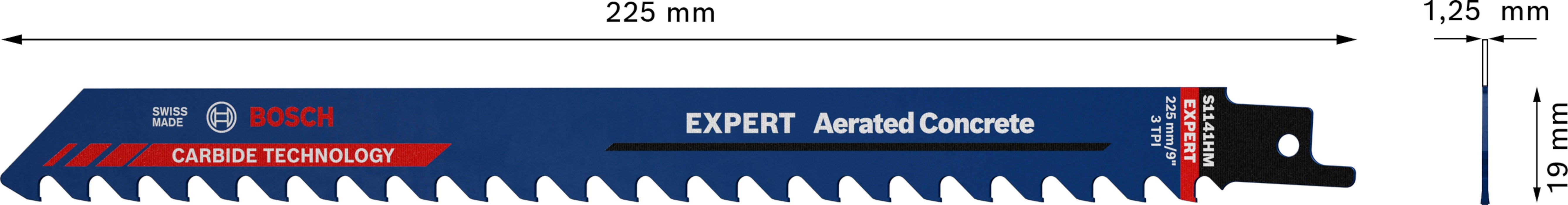 Bosch EXPERT „Aerated Concrete“ S 1141 HM list univerzalne testere - pakovanje 1 komad - 2608900408 List univerzalne testere BOSCH Madras doo Beograd