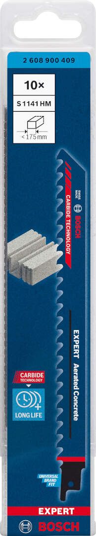 Bosch EXPERT „Aerated Concrete“ S 1141 HM list univerzalne testere - pakovanje 10 komada - 2608900409 List univerzalne testere BOSCH Madras doo Beograd