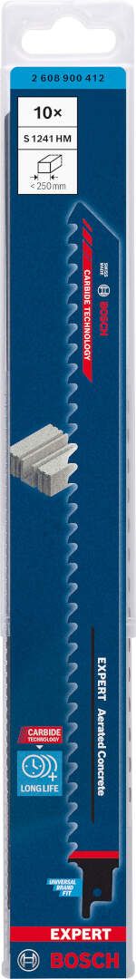 Bosch EXPERT „Aerated Concrete“ S 1241 HM list univerzalne testere - pakovanje 10 komada - 2608900412 List univerzalne testere BOSCH Madras doo Beograd