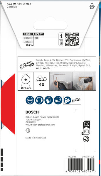 BOSCH EXPERT AVZ 70 RT4 3 max ploča za fugovanje, Ø70 mm - Brusna ploča RBE - 1ER AVZ 70 RT4 (2608902055) Madras doo Beograd Madras doo Beograd