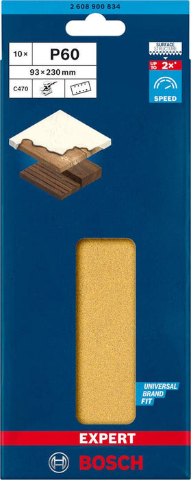 Bosch EXPERT brusni list C470, 93 x 230mm - granulacija 60; pakovanje od 10 komada (2608900834) Brusni list BOSCH Madras doo Beograd