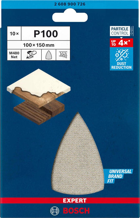 Bosch EXPERT brusni list M480 100 x 150mm granulacija 100; pakovanje od 10 komada - 2608900726 Brusni list BOSCH Madras doo Beograd