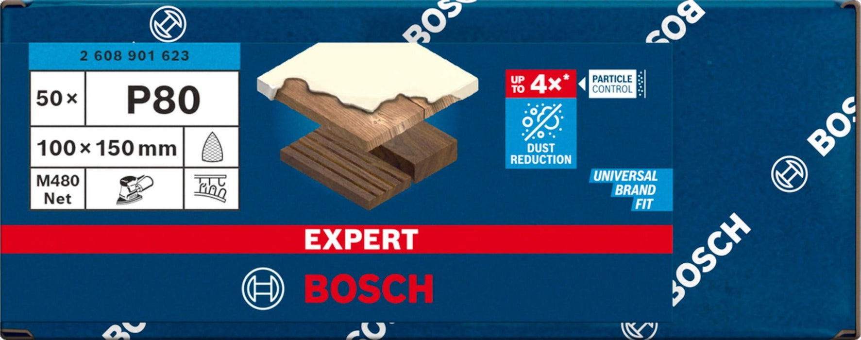 Bosch EXPERT brusni list M480 100 x 150mm granulacija 80; pakovanje od 50 komada - 2608901623 Brusni list BOSCH Madras doo Beograd