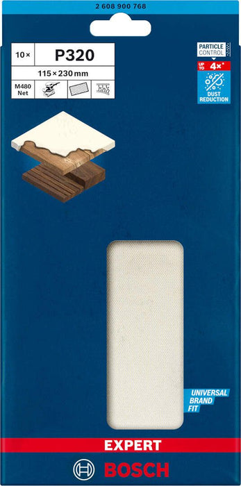 Bosch EXPERT brusni list M480 115 x 230mm granulacija 320; pakovanje od 10 komada - 2608900768 Brusni list BOSCH Madras doo Beograd