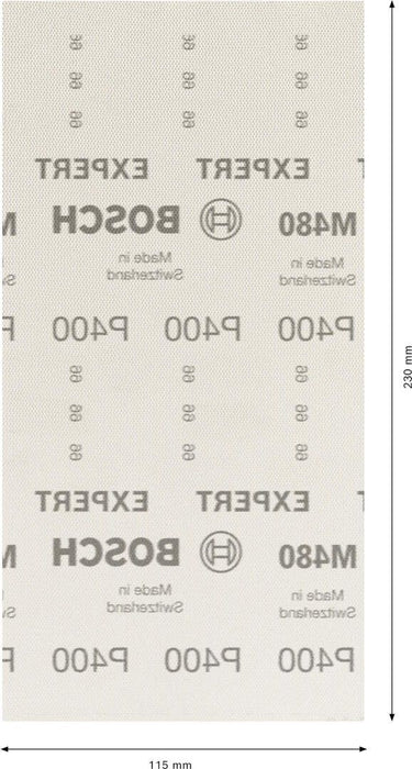 Bosch EXPERT brusni list M480 115 x 230mm granulacija 400; pakovanje od 50 komada - 2608900775 Brusni list BOSCH Madras doo Beograd