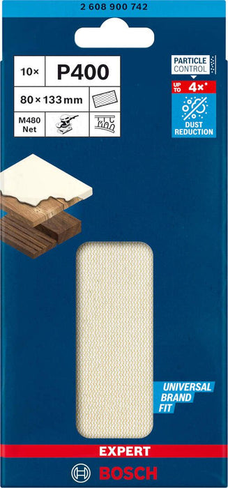 Bosch EXPERT brusni list M480 80 x 133mm granulacija 400; pakovanje od 10 komada - 2608900742 Brusni list BOSCH Madras doo Beograd