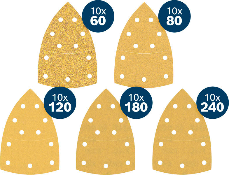 BOSCH EXPERT C470 brusni papir, 102×62/93 mm, G10×60/10×80/10×120/10×180/10×240, 50 delova - (2608902513) Madras doo Beograd Madras doo Beograd