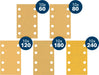 BOSCH EXPERT C470 set brusnog papira, 80×133 mm, G10×60/10×80/10×120/10×180/10×240, 50 delova - (2608902516) Madras doo Beograd Madras doo Beograd