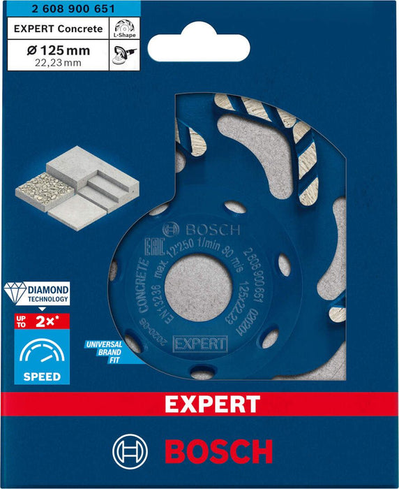 Bosch EXPERT Concrete dijamantska glava za brušenje 125 x 22,23 x 4,5 mm - 2608900651 Dijamantska glava BOSCH Madras doo Beograd