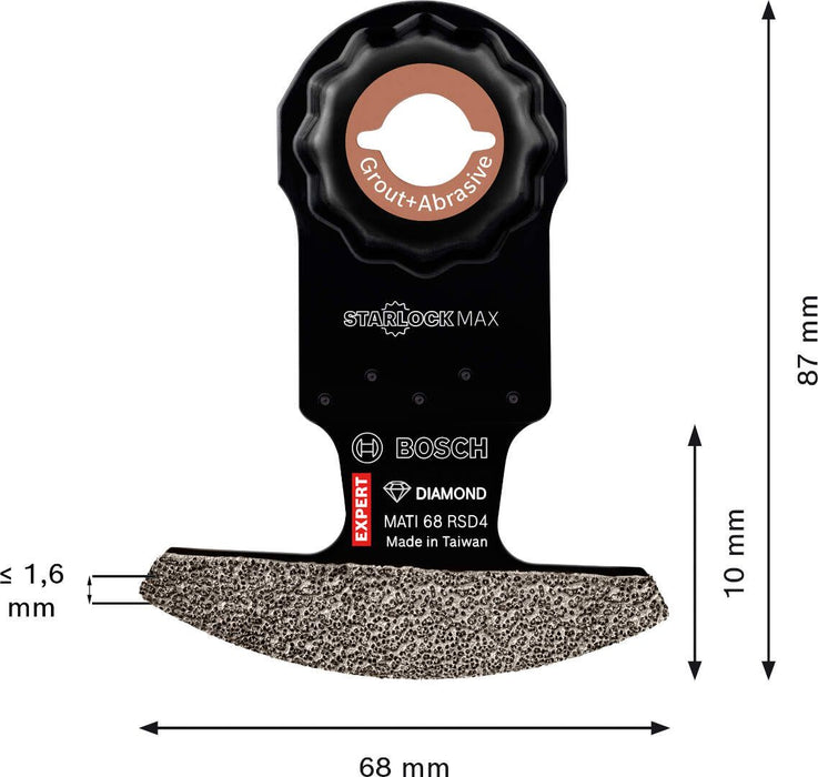 Bosch EXPERT Corner Blade MATI 68 RSD4 list testere za multifunkcionalne alate od 68 x 10 mm - 2608900038 List testere BOSCH Madras doo Beograd