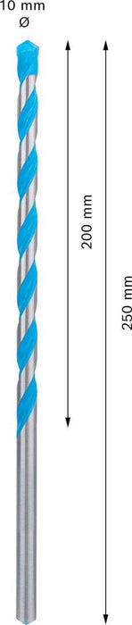 Bosch EXPERT CYL-9 MultiConstruction burgija 10 x 200 x 250 mm - 2608901485 MultiConstruction burgija BOSCH Madras doo Beograd
