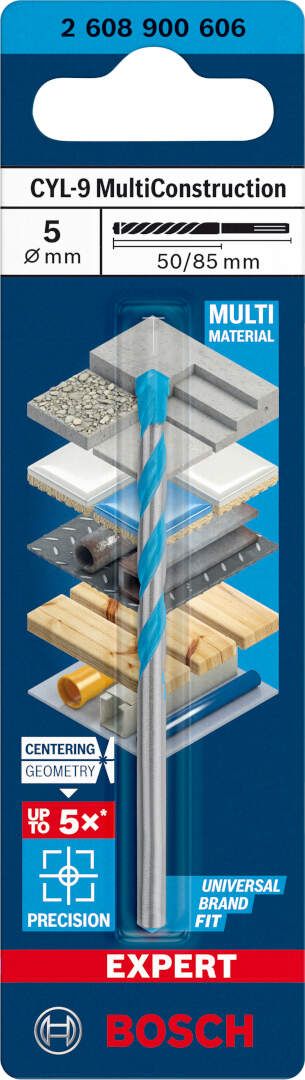 Bosch EXPERT CYL-9 MultiConstruction burgija 5 x 50 x 85 mm - 2608900606 MultiConstruction burgija BOSCH Madras doo Beograd