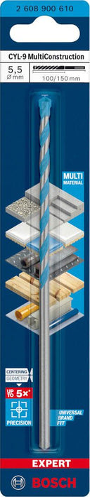 Bosch EXPERT CYL-9 MultiConstruction burgija 5,5 x 100 x 150 mm - 2608900610 MultiConstruction burgija BOSCH Madras doo Beograd