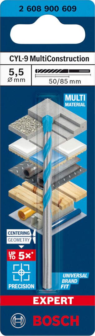 Bosch EXPERT CYL-9 MultiConstruction burgija 5,5 x 50 x 85 mm - 2608900609 MultiConstruction burgija BOSCH Madras doo Beograd