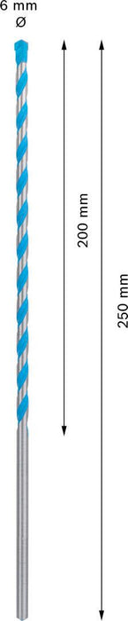 Bosch EXPERT CYL-9 MultiConstruction burgija 6 x 200 x 250 mm - 2608901481 MultiConstruction burgija BOSCH Madras doo Beograd