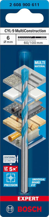 Bosch EXPERT CYL-9 MultiConstruction burgija 6 x 60 x 100 mm - 2608900611 MultiConstruction burgija BOSCH Madras doo Beograd