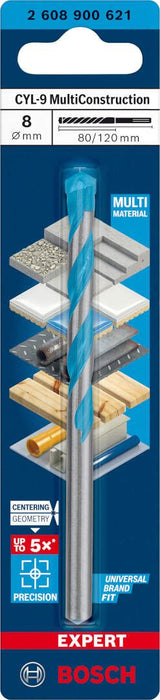 Bosch EXPERT CYL-9 MultiConstruction burgija 8 x 80 x 120 mm - 2608900621 MultiConstruction burgija BOSCH Madras doo Beograd