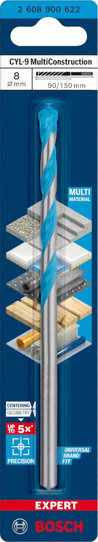 Bosch EXPERT CYL-9 MultiConstruction burgija 8 x 90 x 150 mm - 2608900622 MultiConstruction burgija BOSCH Madras doo Beograd