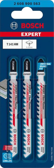Bosch EXPERT „Fiber Plaster“ T 141 HM list ubodne testere, 3-delni - 2608900563 List ubodne testere BOSCH Madras doo Beograd