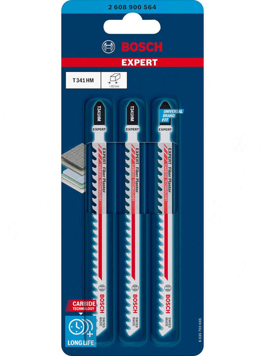 Bosch EXPERT „Fiber Plaster“ T 341 HM list ubodne testere, 3-delni - 2608900564 List ubodne testere BOSCH Madras doo Beograd