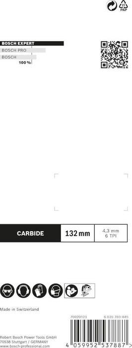 Bosch EXPERT „Fiber Plaster“ T 341 HM list ubodne testere, 3-delni - 2608900564 List ubodne testere BOSCH Madras doo Beograd