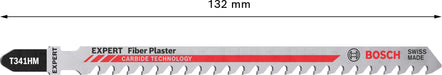 Bosch EXPERT „Fiber Plaster“ T 341 HM list ubodne testere, 3-delni - 2608900564 List ubodne testere BOSCH Madras doo Beograd
