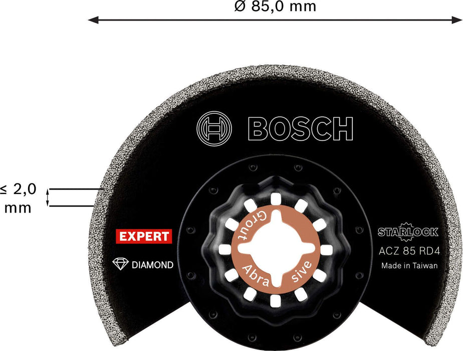 Bosch EXPERT Grout Segment Blade ACZ 85 RD4 list testere za multifunkcionalne alate od 85 mm, 10-delni - 2608900035 Segmentni list za testeru BOSCH Madras doo Beograd