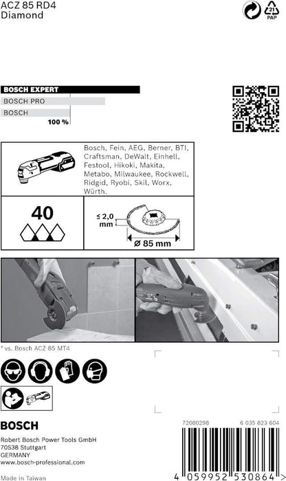 Bosch EXPERT Grout Segment Blade ACZ 85 RD4 list testere za multifunkcionalne alate od 85 mm - 2608900034 Segmentni list za testeru BOSCH Madras doo Beograd